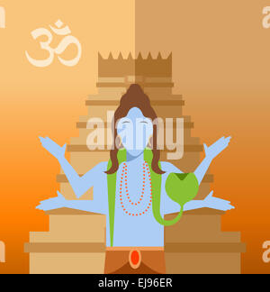 Vector image of a Hindu flat icon Stock Photo