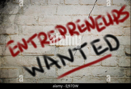 Entrepreneurs Wanted Concept Stock Photo