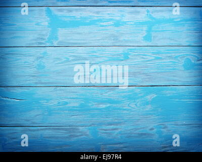 Old blue wooden background. Stock Photo
