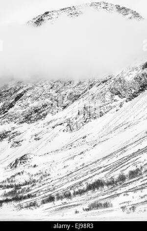 landscape in Vistasdalen, Lapland, Sweden Stock Photo