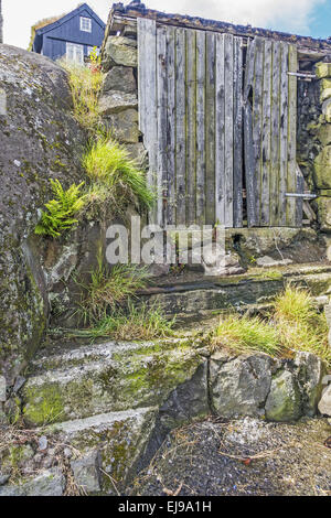 Worn Out Stone Built Torshavn Faroe Islands Stock Photo