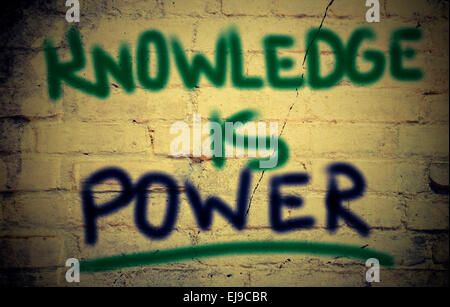 Knowledge Is Power Concept Stock Photo