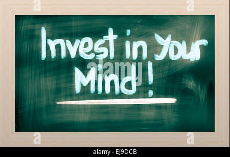 Invest In Your Mind Concent Stock Photo