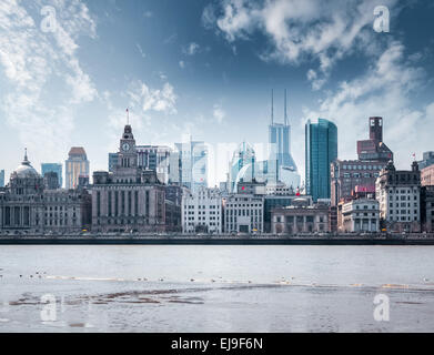 excellent historical buildings in shanghai bund Stock Photo