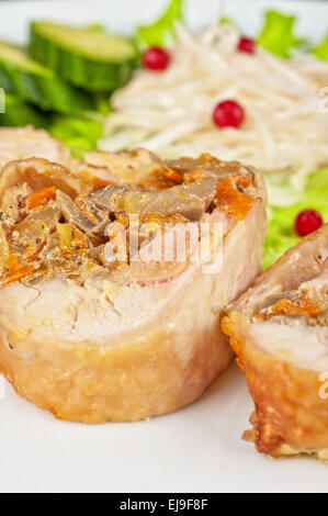 Chicken rolls Stock Photo