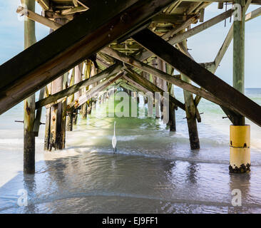 Redington Beach and pier in Pinellas County Stock Photo