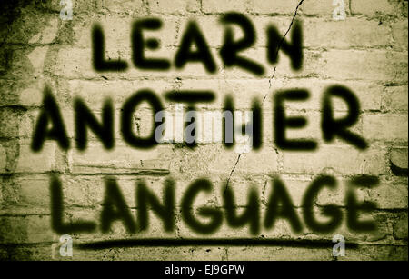 Learn Another Language Concept Stock Photo