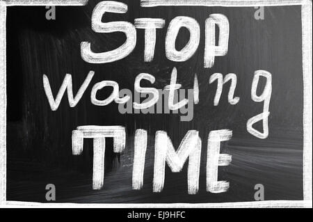 stop wasting time Stock Photo