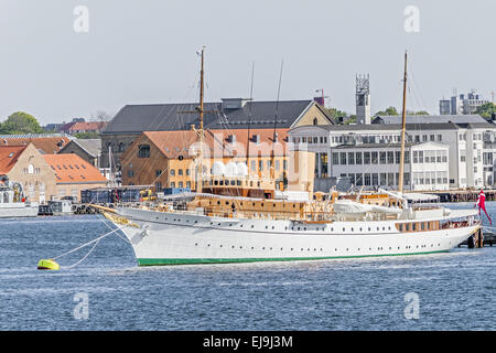 The Royal Yacht Dannebrog Copenhagen Denmark Stock Photo