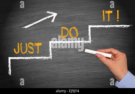Just do it ! Stock Photo