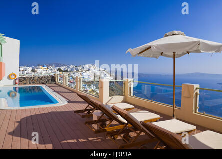 Santorini view - Greece Stock Photo