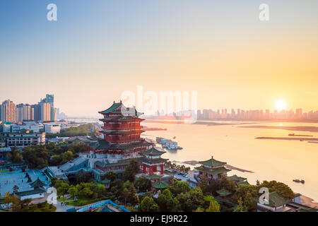 nanchang tengwang pavilion at dusk Stock Photo