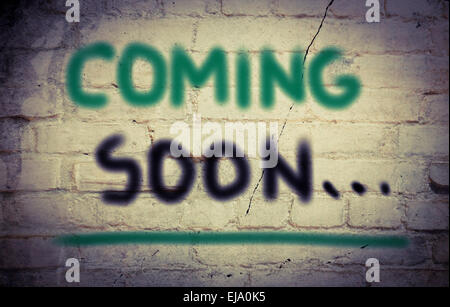 Coming Soon Concept Stock Photo