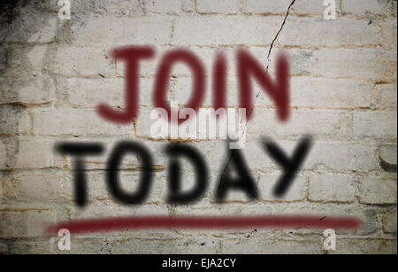 Join Today Concept Stock Photo