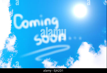 Coming Soon Concept Stock Photo