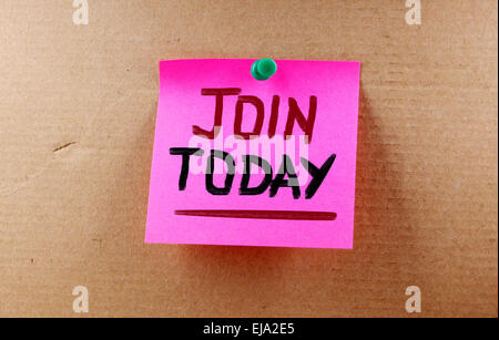 Join Today Concept Stock Photo