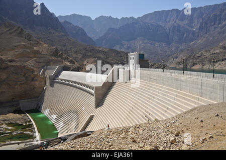 Wadi Dayqah Dam, Oman Stock Photo