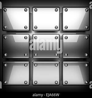 polished metal background Stock Photo