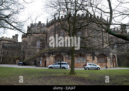 Lancaster Crown Court, part of Lancaster Castle, Lancaster, Lancashire, UK. Stock Photo