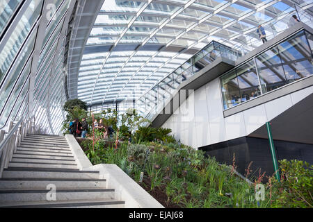 Sky Garden at the top of 20 Fenchurch Street (Walkie Talkie) in London, England Stock Photo