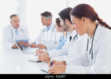 Doctors having a medical discussion Stock Photo
