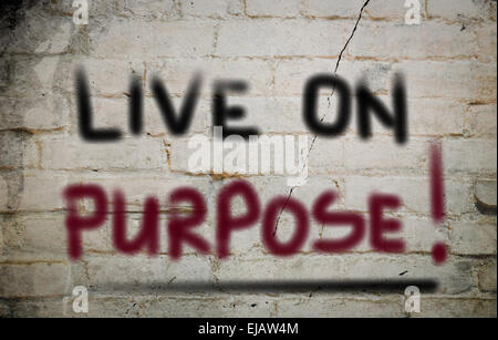 Live On Purpose Concept Stock Photo