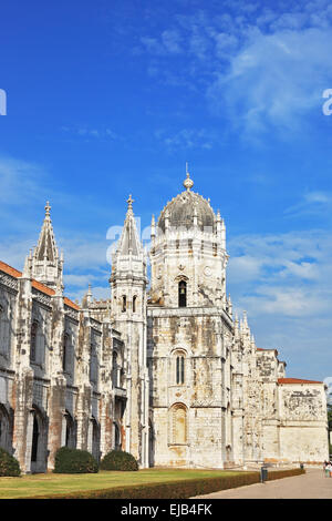 The Jeronimos monastery in Lisbon Stock Photo