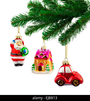 Christmas tree and toys Stock Photo