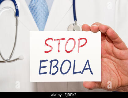 Stop Ebola Stock Photo