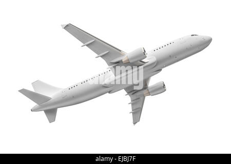 Airplane isolated on a white background Stock Photo