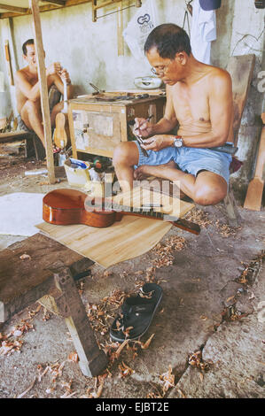 hand made guitar workshop in philippines Stock Photo