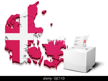 ballotbox Denmark Stock Photo
