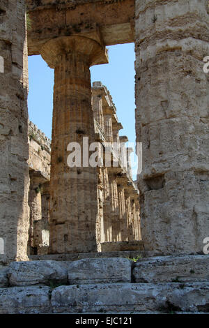 Temple of Hera (Temple of Neptune) Stock Photo