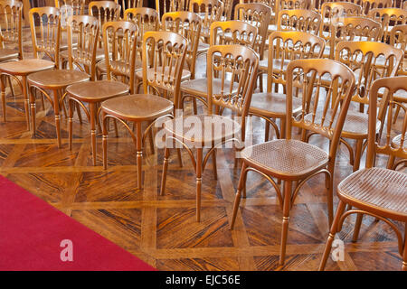 Rows of chairs Stock Photo