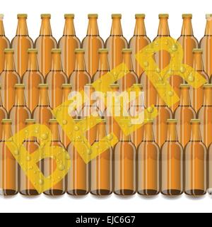 beer bottles Stock Photo