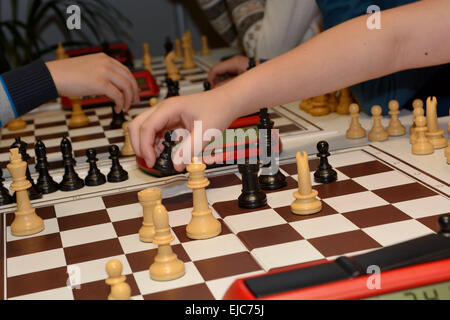 Chess is played Stock Photo