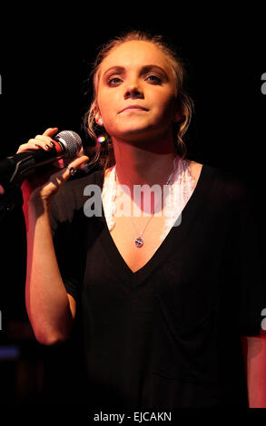 Danielle Bradbery performs at Revolver Saloon inside Santa Fe Station Hotel and Casino Featuring: Danielle Bradbery Where: Las Vegas, Nevada, United States When: 18 Sep 2014 Stock Photo