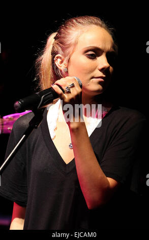 Danielle Bradbery performs at Revolver Saloon inside Santa Fe Station Hotel and Casino Featuring: Danielle Bradbery Where: Las Vegas, Nevada, United States When: 18 Sep 2014 Stock Photo