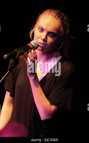 Danielle Bradbery performs at Revolver Saloon inside Santa Fe Station Hotel and Casino Featuring: Danielle Bradbery Where: Las Vegas, Nevada, United States When: 18 Sep 2014 Stock Photo