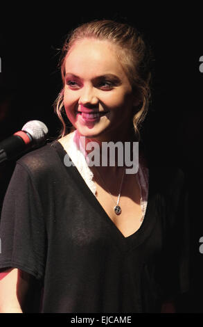 Danielle Bradbery performs at Revolver Saloon inside Santa Fe Station Hotel and Casino Featuring: Danielle Bradbery Where: Las Vegas, Nevada, United States When: 18 Sep 2014 Stock Photo