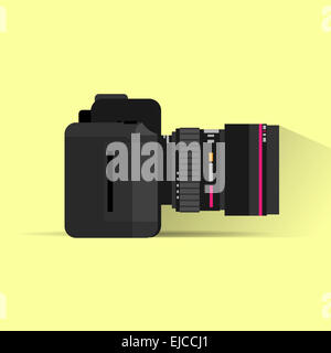 photo camera icon flat design vector Stock Photo