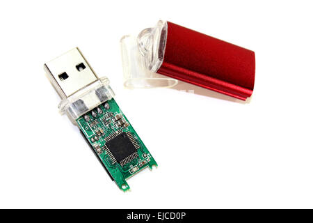 little USB flash drive Stock Photo