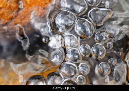 Bubbles on the water Stock Photo