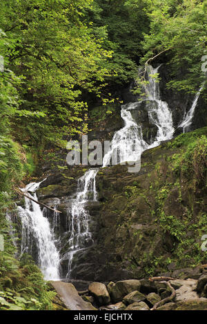 Torc Waterfall in Killarney National Park. Stock Photo