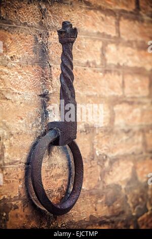 Hanging ring in the wall in Siena Stock Photo