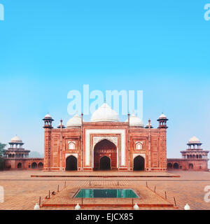 Side Building of Taj Mahal in Agra Stock Photo