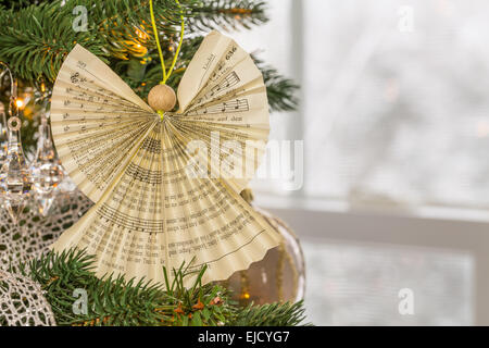 Christmas decoration on tree Stock Photo