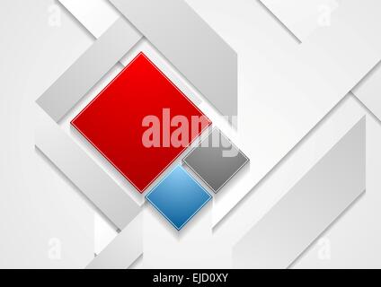 Abstract tech background with squares Stock Photo