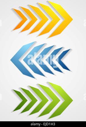 Abstract bright arrows Stock Photo