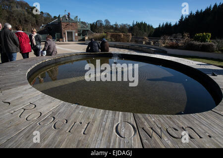 Robert Owen's mill, now a UNESCO World Heritage site, in New Lanark, Scotland, UK. Stock Photo